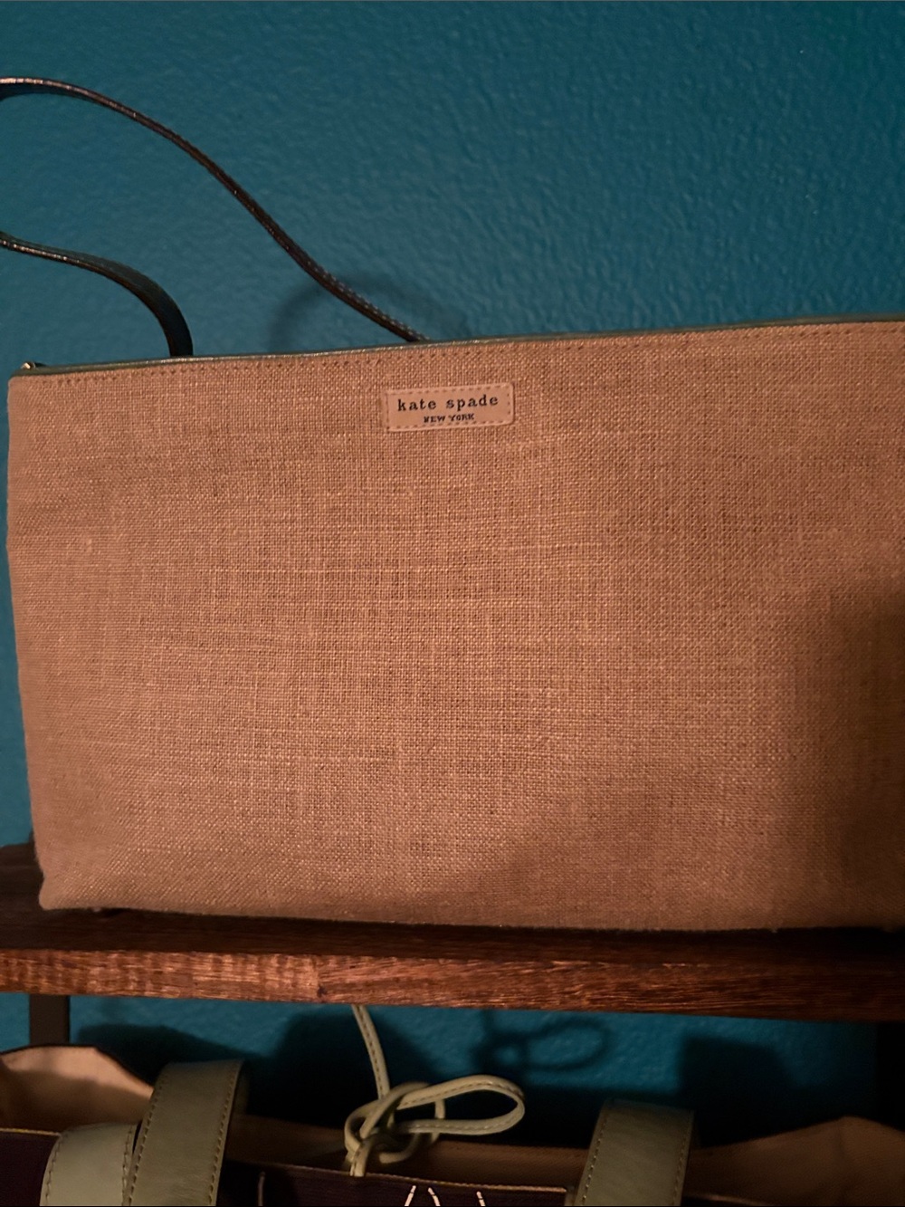 Kate Spade Linen and Leather Handbag